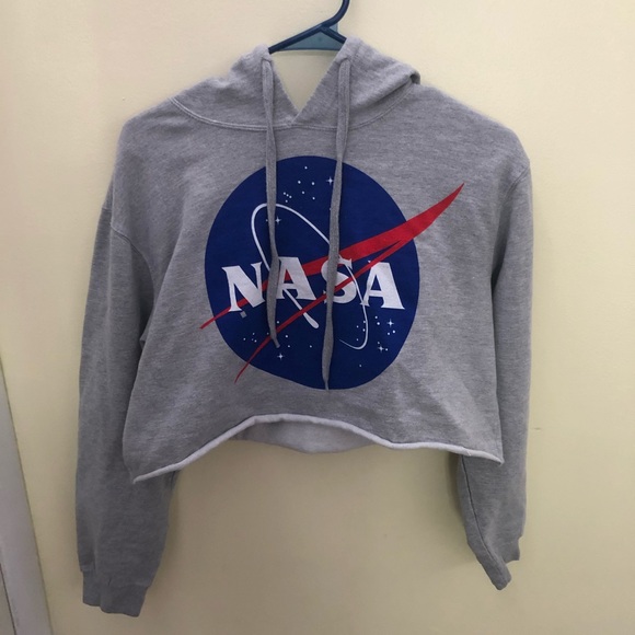 Chemistry Tops - Chemistry Cropped NASA Hoodie